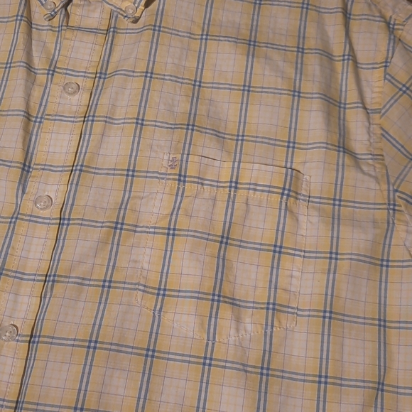 XXL Men's Izod CoolFX SS Button down Plaid Shirt - Picture 4 of 7